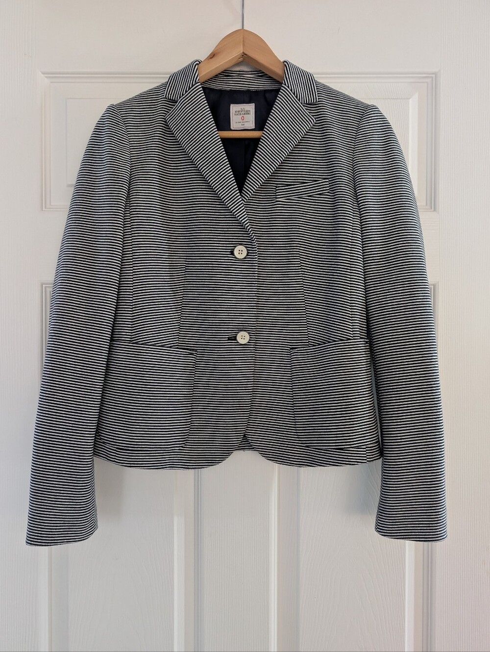 Gap Academy Blazer preppy navy striped size 0